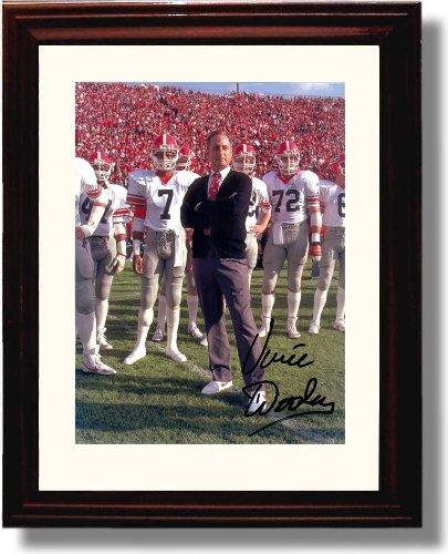 Framed 8x10 Georgia Football Coach Vince Dooley Autograph Promo Print Framed Print - College Football FSP - Framed   