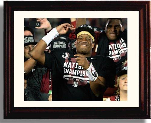 Framed 8x10 Florida State Seminoles Rose Bowl National Championship Promo Print - Jameis Winston Framed Print - College Football FSP - Framed   