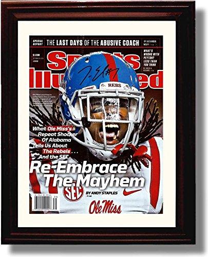 Framed 8x10 Ole Miss Trae Elston "Re-Embrace the Mayhem" SI Autograph Promo Print Framed Print - College Football FSP - Framed   