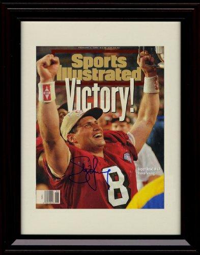 8x10 Framed Steve Young - 49ers SI Autograph Promo Print Framed Print - Pro Football FSP - Framed   