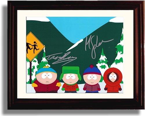 8x10 Framed South Park Autograph Promo Print - Matt Stone and Trey Parker Framed Print - Television FSP - Framed   