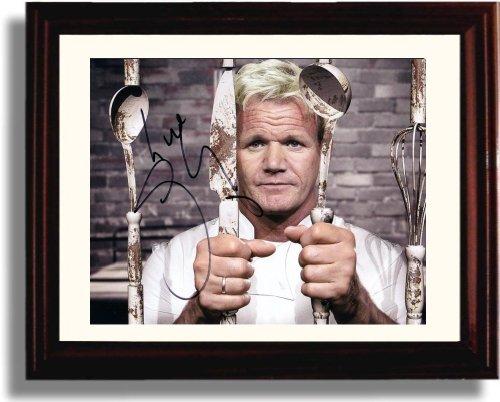 8x10 Framed Hells Kitchen Autograph Promo Print - Gordon Ramsay Chef Framed Print - Television FSP - Framed   