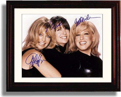 Unframed Bette Midler,Goldie Hawn, Diane Keaton Autograph Promo Print Unframed Print - Movies FSP - Unframed   