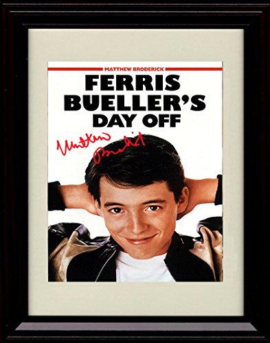 Unframed Ferris Bueller's Day Off Autograph Promo Print - Matthew Broderick Unframed Print - Movies FSP - Unframed   