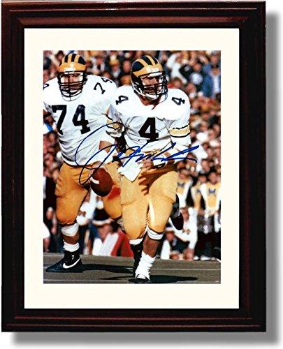 Framed 8x10 Jim Harbaugh Michigan Wolverines Autograph Promo Print Framed Print - College Football FSP - Framed   