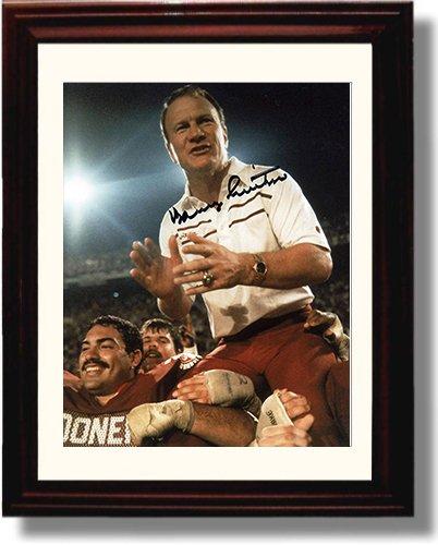 Framed 8x10 Barry Switzer Autograph Promo Print - Oklahoma Sooners Framed Print - College Football FSP - Framed   