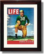 Framed 8x10 Notre Dame 1947 Johnny Lujack Life Magazine Print Framed Print - College Football FSP - Framed   