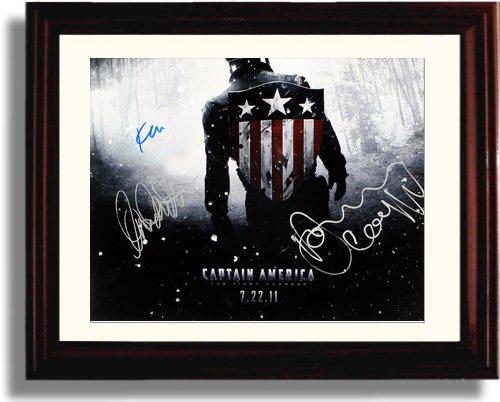 Unframed Dominic Cooper, Kenneth Choi and Paul Bettany Autograph Promo Print - Captain America The Unframed Print - Movies FSP - Unframed   