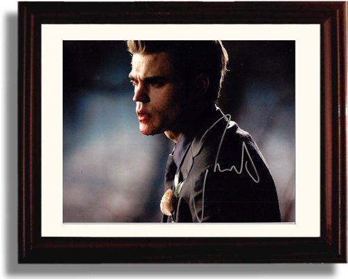 8x10 Framed Paul Wesley Autograph Promo Print - The Vampire Diaries Landscape Framed Print - Television FSP - Framed   