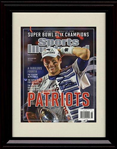 Unframed Tom Brady - New England Patriots SI Autograph Promo Print - 2014 Champs! Unframed Print - Pro Football FSP - Unframed   