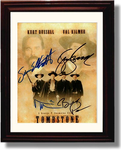 Unframed Tombstone Autograph Poster Print - Val Kilmer and Kurt Russell Unframed Print - Movies FSP - Unframed   