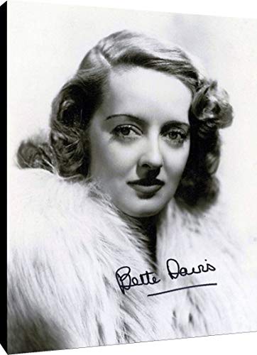 Photoboard Wall Art:  Bette Davis Portrait Autograph Print Photoboard - Movies FSP - Photoboard   