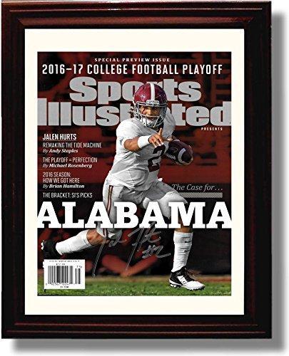 Framed 8x10 Jalen Hurts "The Case for Alabama" Crimson Tide SI Autograph Promo Print Framed Print - College Football FSP - Framed   