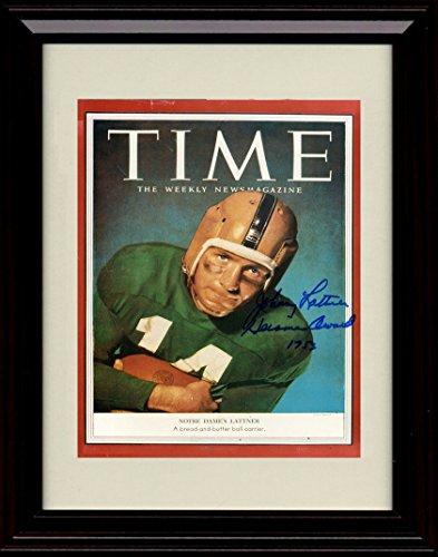 Framed 8x10 Notre Dame 1953 Johnny Latiner Time Magazine Print Framed Print - College Football FSP - Framed   