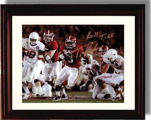 Alabama Crimson Tide Trent Richardson 2010 BCS Title Game Unframed Autograph Promo Print Unframed Print - College Football FSP - Unframed   