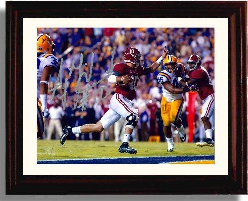 Unframed Alabama Crimson Tide 2013 Champions A.J. McCarron LSU Touchdown Autograph Promo Print Unframed Print - College Football FSP - Unframed   