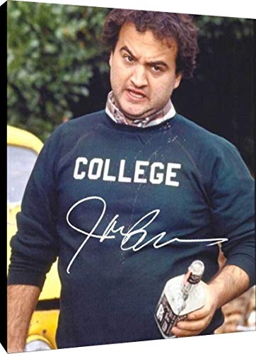 Canvas Wall Art:  John Belushi Autograph Print - Animal House - College Canvas - Movies FSP - Canvas   