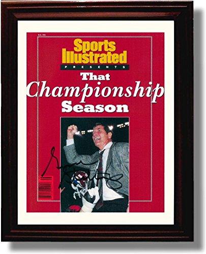 Unframed Alabama Football 1992 Gene Stallings Commemorative SI Autograph Promo Photo Unframed Print - College Football FSP - Unframed   