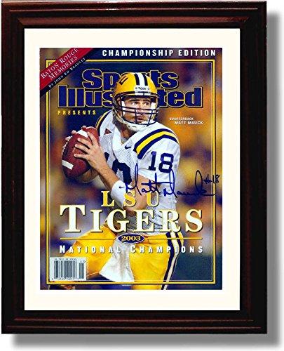 Unframed LSU 2003 National Champs Matt Mauck SI Autograph Promo Print Unframed Print - College Football FSP - Unframed   