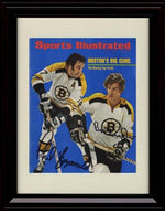 Unframed Bobby Orr/Phil Esposito SI Autograph Promo Print - Boston Bruins - 5/8/1972 Unframed Print - Hockey FSP - Unframed   