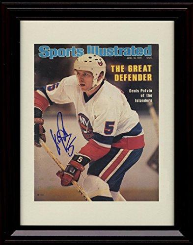 Unframed Denis Potvin SI Autograph Promo Print - New York Islanders Unframed Print - Hockey FSP - Unframed   