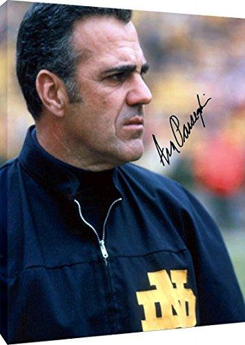 Metal Wall Art:   Notre Dame - Ara Parseghian The Coach Autograph Print Metal - College Football FSP - Metal   