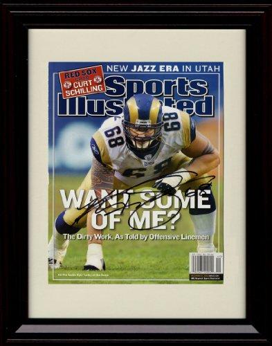 8x10 Framed Kyle Turley SI Autograph Promo Print - 12/3/2003 - St. Louis Rams Framed Print - Pro Football FSP - Framed   