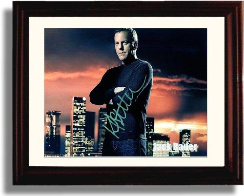 8x10 Framed Kiefer Sutherland Autograph Promo Print - 24 Framed Print - Television FSP - Framed   