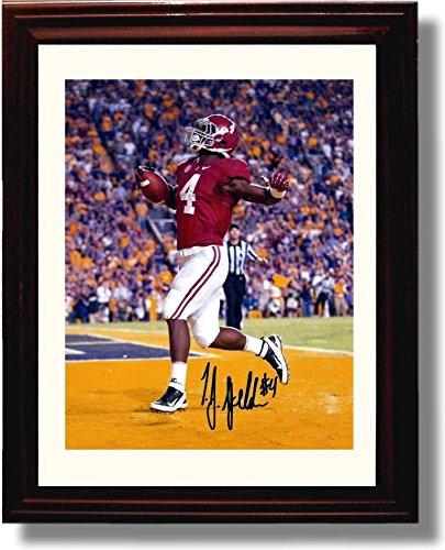 Unframed Alabama "Last Minute Miracle" 2012 T.J. Yeldon LSU Touchdown Autograph Promo Print Unframed Print - College Football FSP - Unframed   