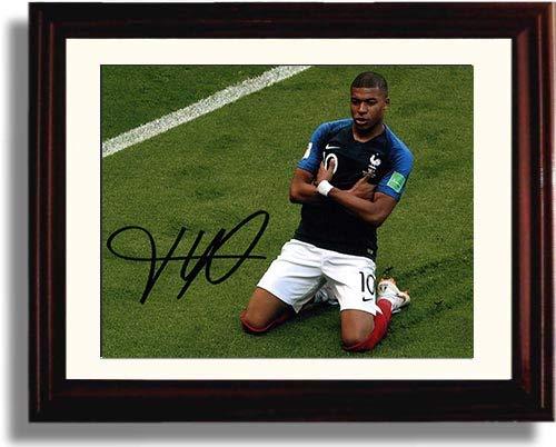 Unframed Kylian Mbappe - France World Cup 2018 Slide - Autograph Promo Print Unframed Print - Soccer FSP - Unframed   