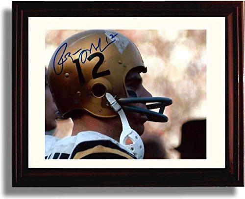 Framed 8x10 Navy QB Roger Staubach Autograph Promo Print Framed Print - College Football FSP - Framed   