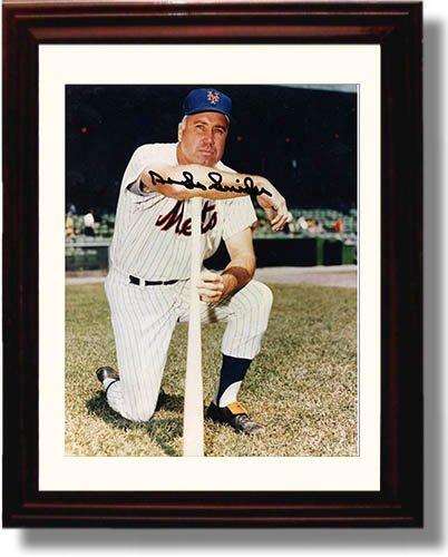 Framed 8x10 Duke Snider Autograph Replica Print Framed Print - Baseball FSP - Framed   