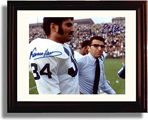 Framed 8x10 Penn State Franco Harris and Joe Paterno Autograph Promo Print Framed Print - College Football FSP - Framed   