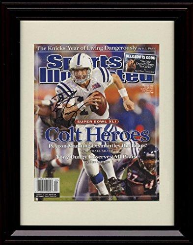 8x10 Framed Peyton Manning - Denver Broncos SI Autograph Promo Print -2007 Champs! Framed Print - Pro Football FSP - Framed   