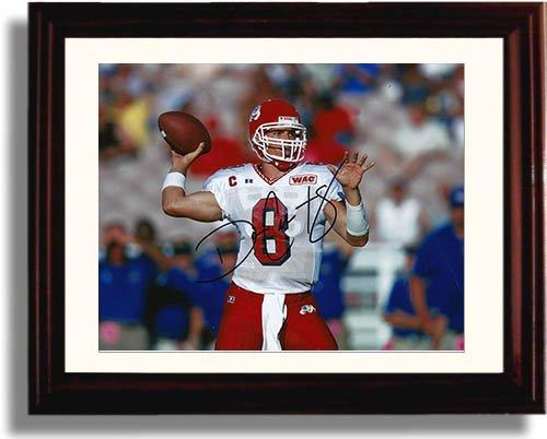 Unframed David Carr Autograph Promo Print - Fresno State Bulldogs Unframed Print - College Football FSP - Unframed   