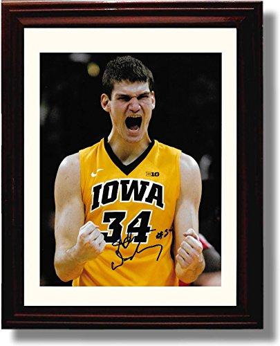 Unframed Adam Woodbury Iowa Hawkeyes Autograph Promo Print Unframed Print - College Basketball FSP - Unframed   