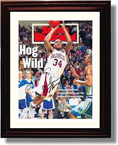 Unframed Arkansas Razorbacks Corliss Williamson "Hog Wild" SI Autograph Promo Print Unframed Print - College Basketball FSP - Unframed   