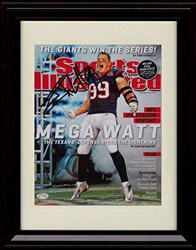 Unframed JJ Watt - Houston Texans SI Autograph Promo Print Unframed Print - Pro Football FSP - Unframed   