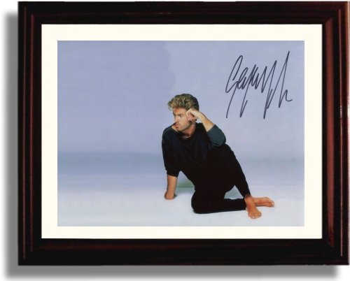 Unframed George Michael Pose - Autograph Promo Print Unframed Print - Music FSP - Unframed   