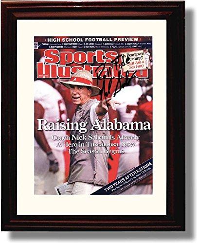 Framed 8x10 Alabama Football "Raising Alabama" Nick Saban Sports Illustrated Promo Print Framed Print - College Football FSP - Framed   