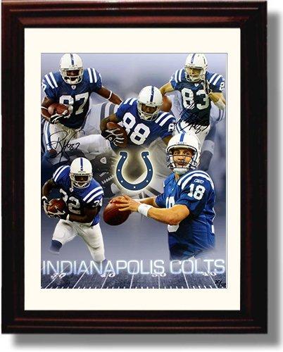 Unframed Brandon Stokley & Reggie Wayne Autograph Promo Print Unframed Print - Pro Football FSP - Unframed   