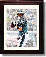 Unframed Nick Foles - Philadelphia Eagles Autograph Promo Print - "Snow Bowl" World Champion MVP! Unframed Print - Pro Football FSP - Unframed   