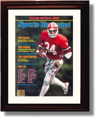 Framed 8x10 Georgia Football Herschel Walker 1981 SI Autograph Print Framed Print - College Football FSP - Framed   