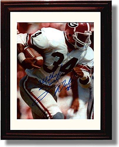 Framed 8x10 Georgia Football Herschel Walker Closeup Autograph Promo Print Framed Print - College Football FSP - Framed   