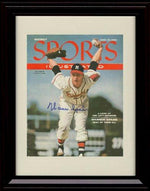 Unframed Warren Spahn SI Autograph Replica Print - 1956 Unframed Print - Baseball FSP - Unframed   