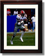 8x10 Framed Deion Sanders - Atlanta Falcons Autograph Promo Print Framed Print - Pro Football FSP - Framed   