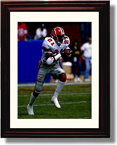 8x10 Framed Deion Sanders - Atlanta Falcons Autograph Promo Print Framed Print - Pro Football FSP - Framed   