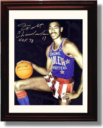 Unframed Wilt Chamberlain Autograph Promo Print - Harlem Globetrotters Unframed Print - Pro Basketball FSP - Unframed   