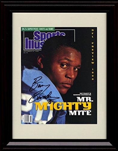 Unframed Barry Sanders - Detroit Lions SI Autograph Promo Print - Mr. Mighty Mite Unframed Print - Pro Football FSP - Unframed   