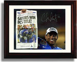 Framed 8x10 Chris Leak Autograph Promo Print - Florida Gators - Gators Win! Framed Print - College Football FSP - Framed   